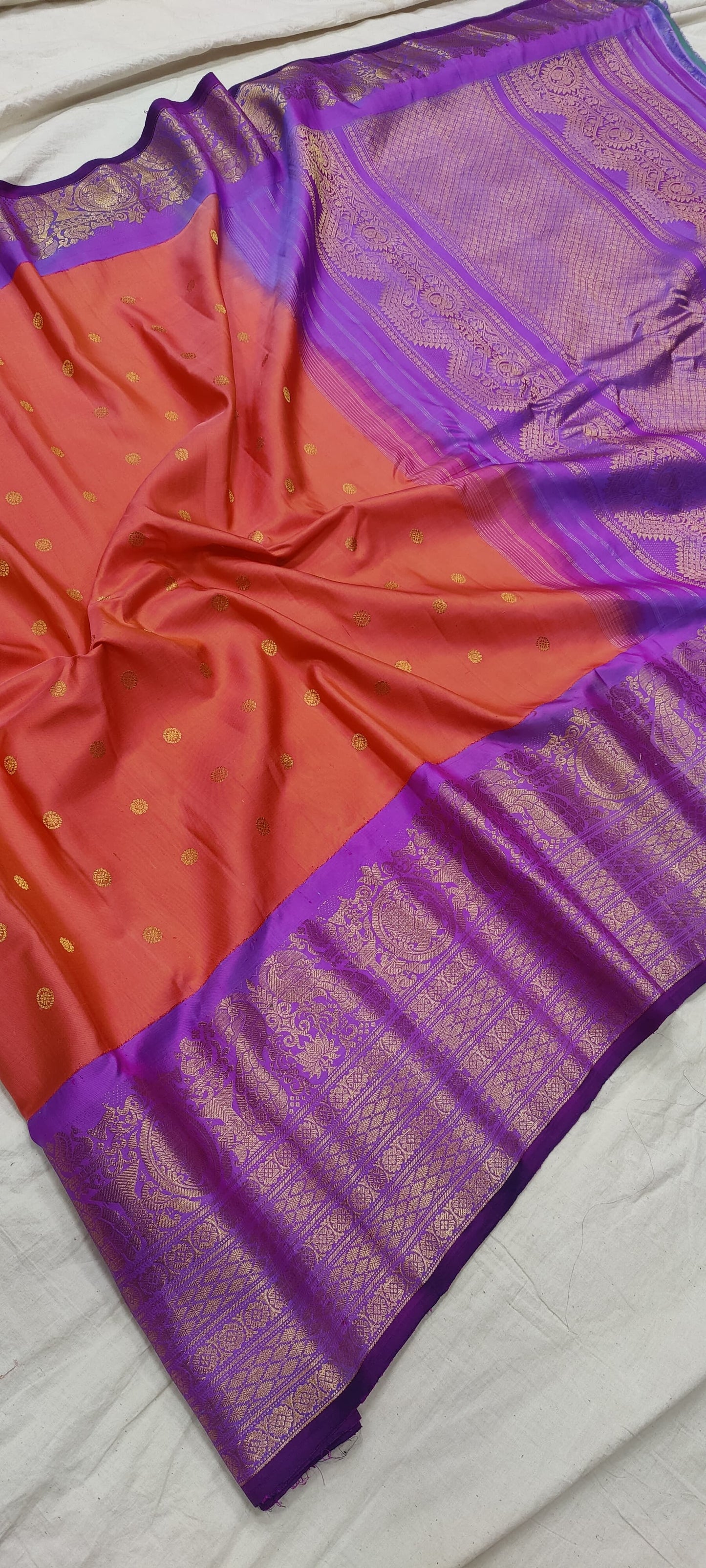 Gadwal Handloom Pure Silk Kuttu Border S2-27-04-24