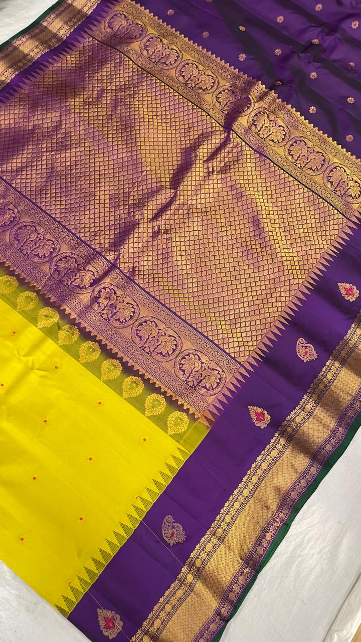 Gadwal Pure Silk Traditional Big Border PL Sarees S1-26-09-24