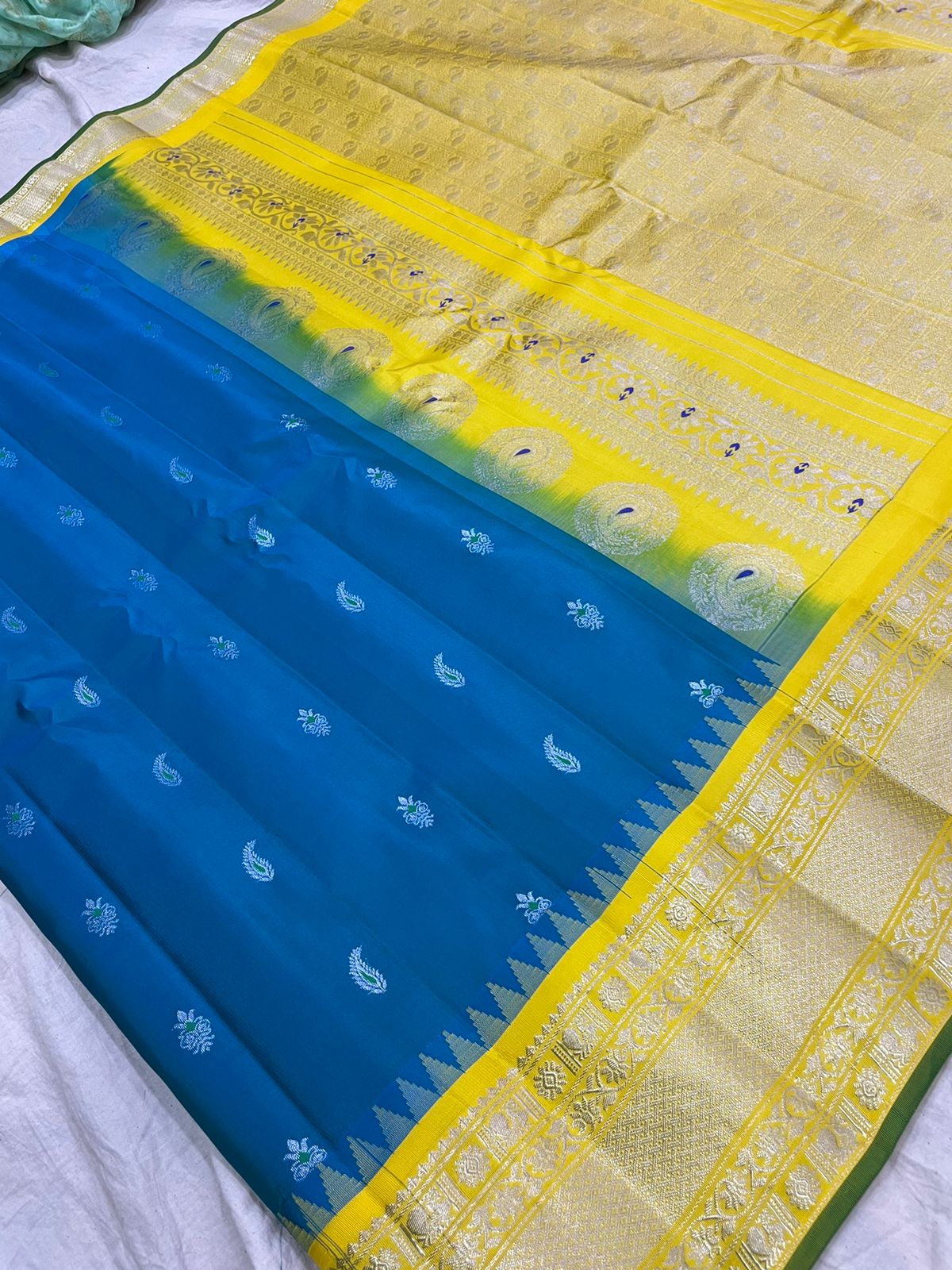 Gadwal Pure Silk small border pl sarees S1-15-01-25
