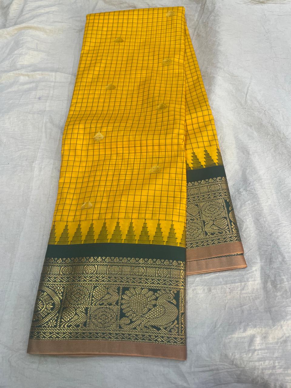 Gadwal semi pattu Small Board with checks 05-02-25