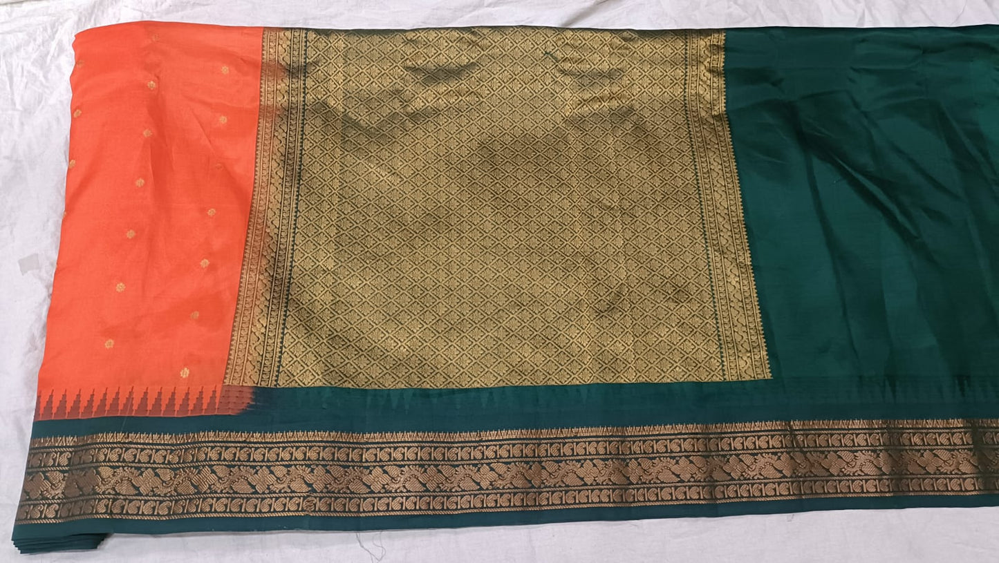 Gadwal pure silk small Border 220325 S1