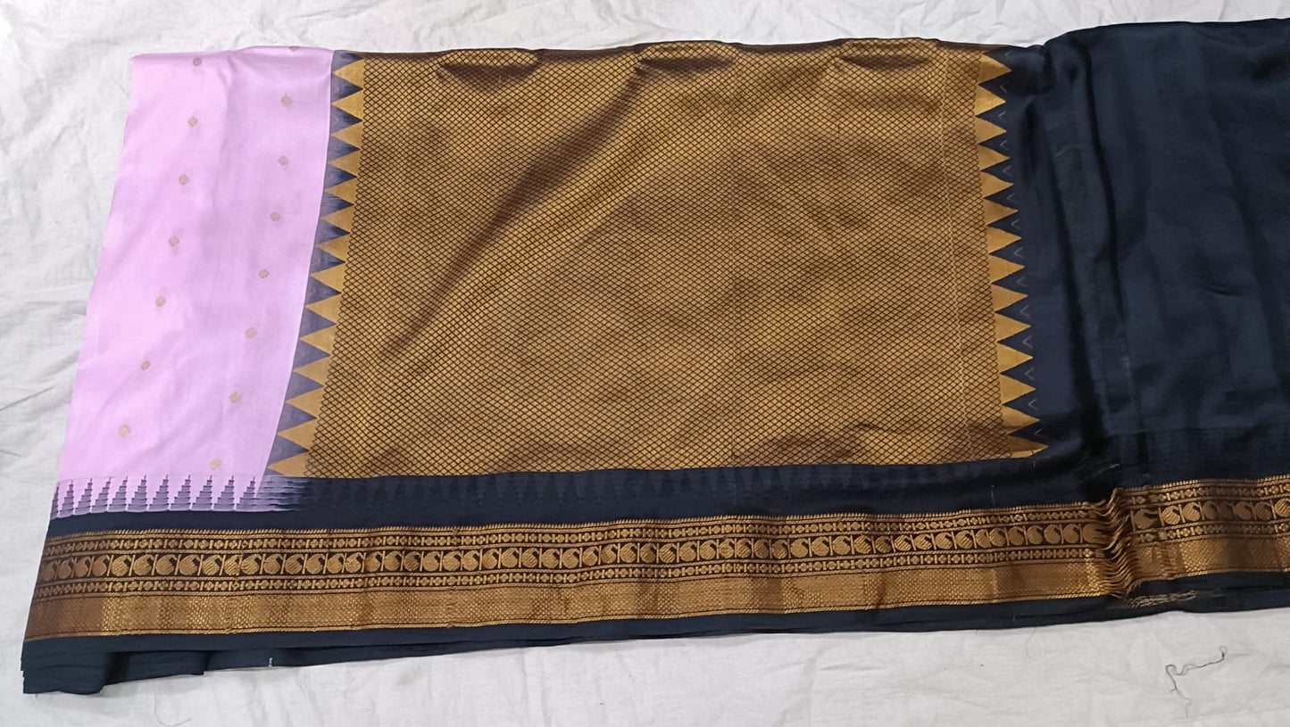 Gadwal pure silk small Border 220325 S1