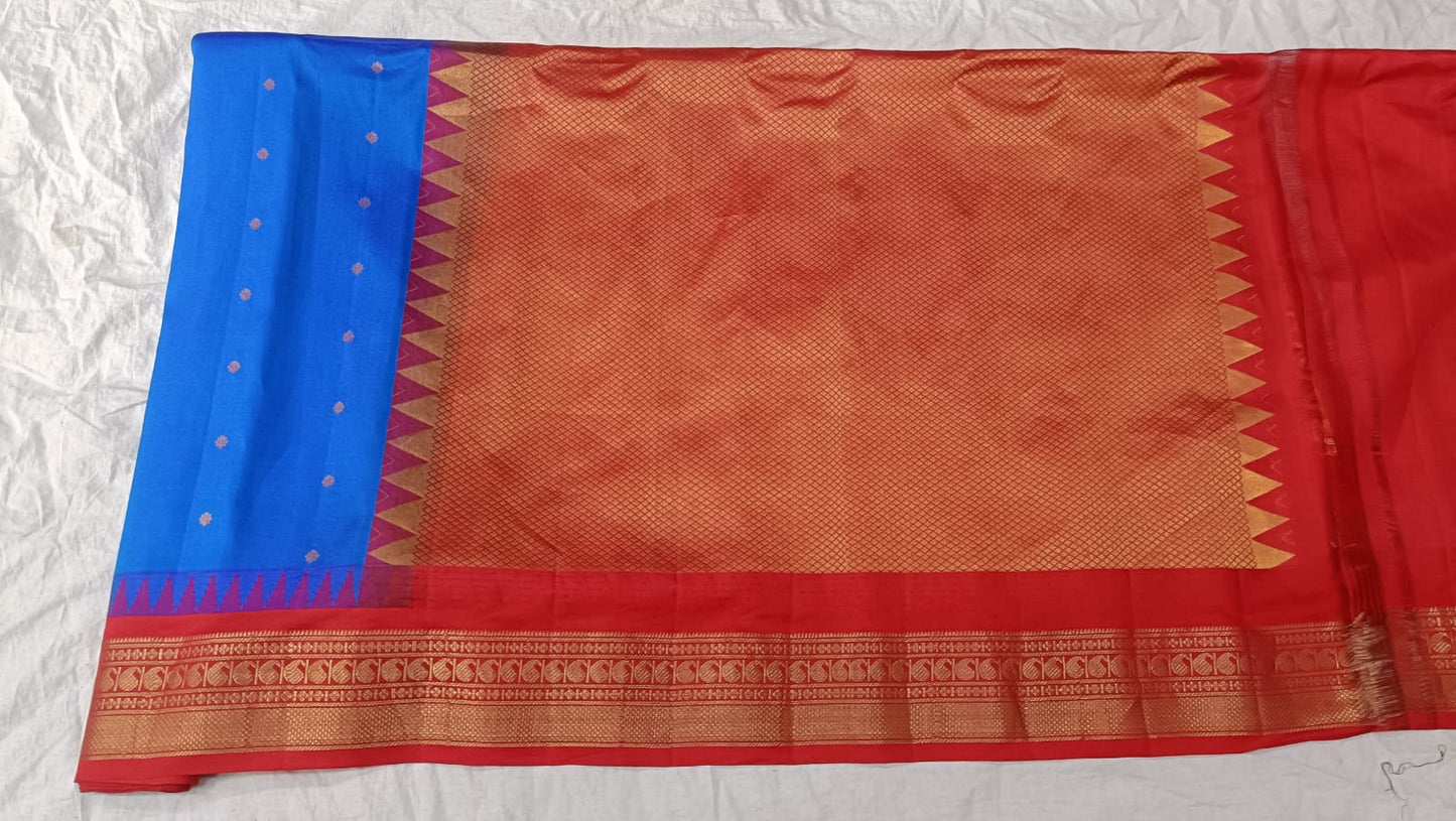 Gadwal pure silk small Border 220325 S1