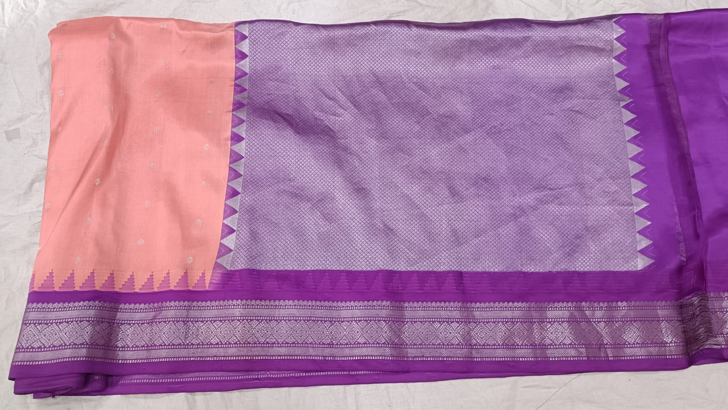 Gadwal pure silk small Border 220325 S1