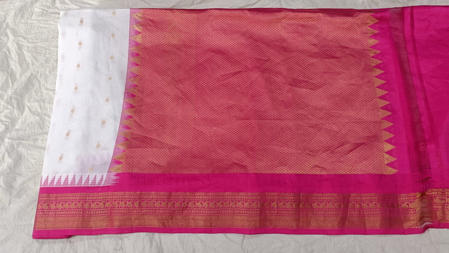 Gadwal pure silk small Border 220325 S1