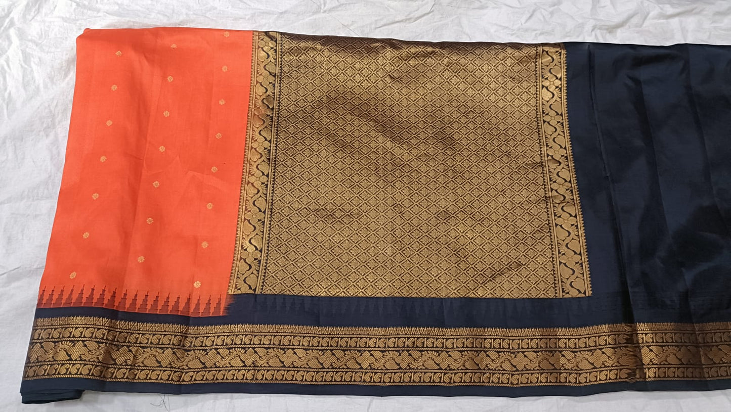 Gadwal pure silk small Border 220325 S1