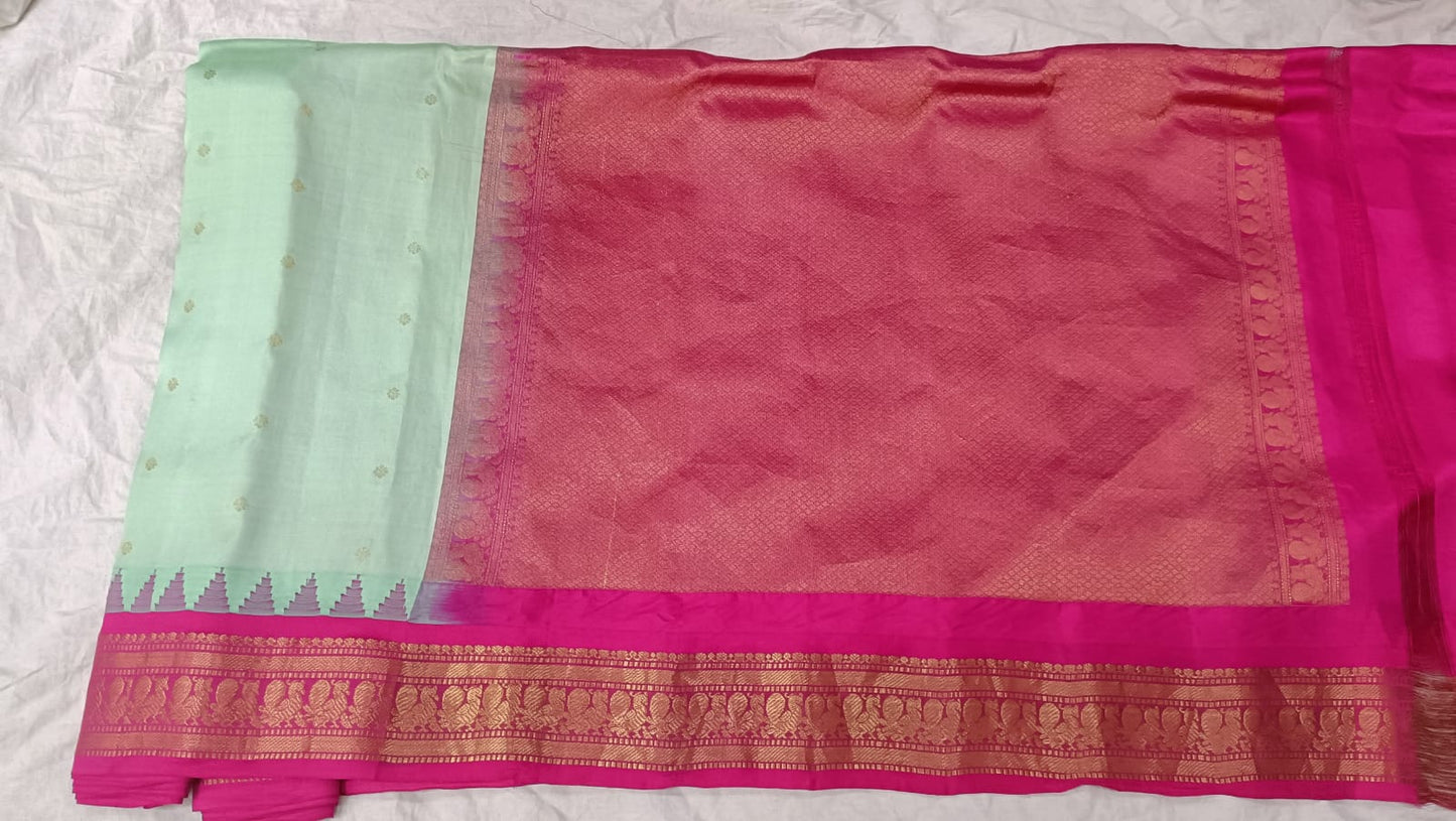 Gadwal pure silk small Border 220325 S1