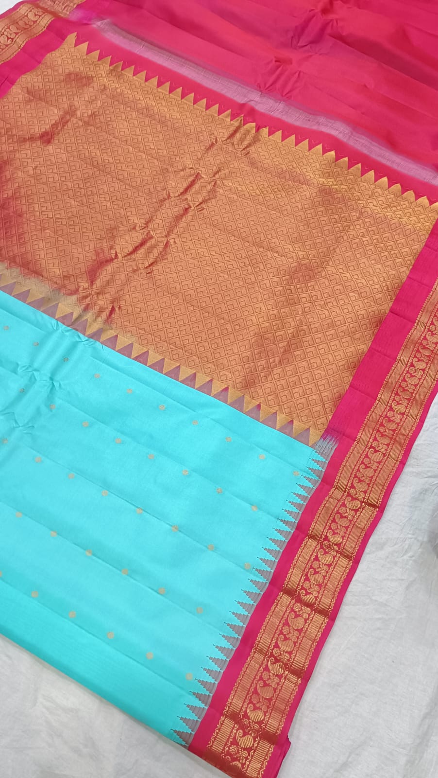 Gadwal pure silk small Border 230325