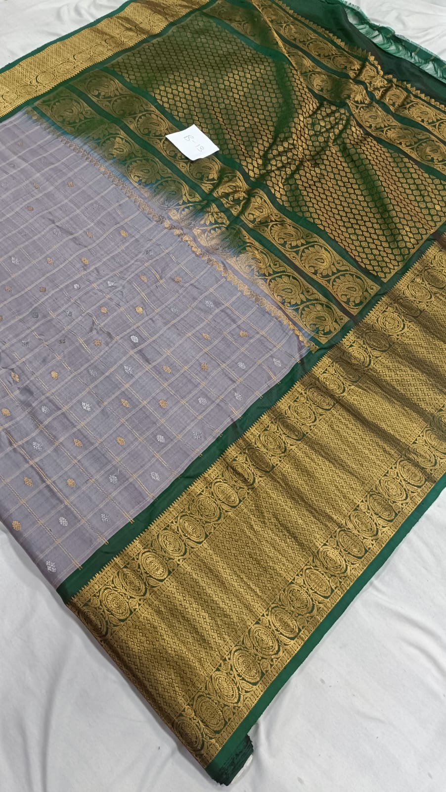 Gadwal self Pure Handloom saress with Blouse 010825 B S2
