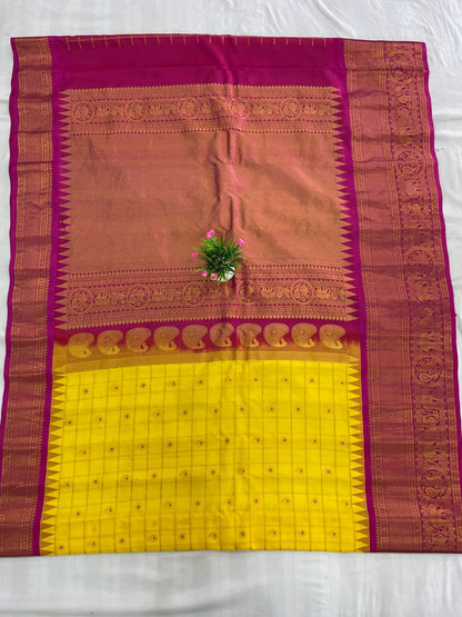 Gadwal Pure Silk Traditional Big Border PL Sarees S2-20-08-2024