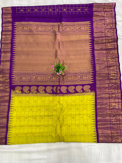 Gadwal Pure Silk Traditional Big Border PL Sarees S2-20-08-2024