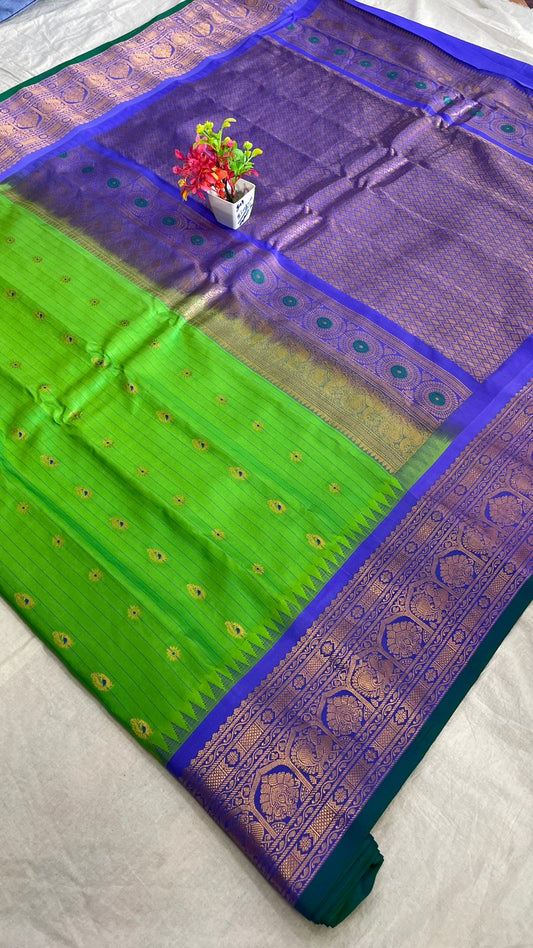 Gadwal Pure Silk Traditional Big Border PL Sarees S1-30-08-24