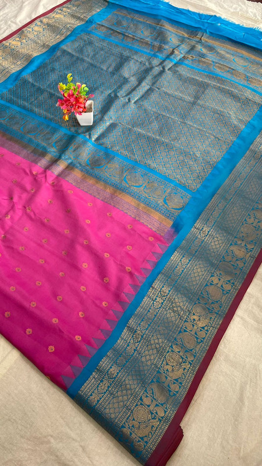 Gadwal Pure Silk Traditional Big Border PL Sarees S1-30-08-24