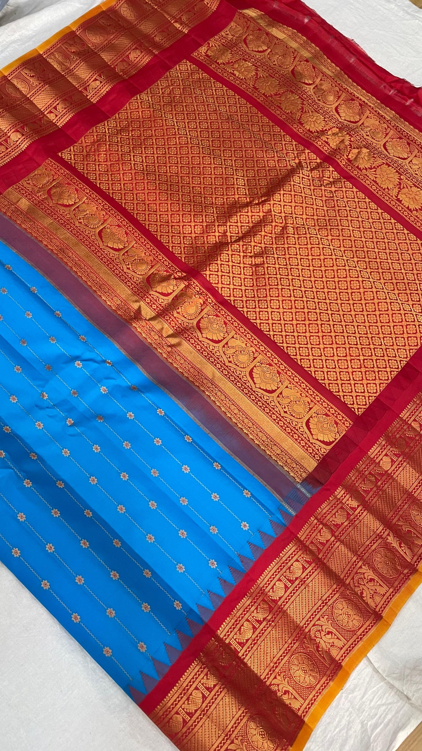 Gadwal Pure Silk Traditional Big Border PL Sarees S1-29-08-24