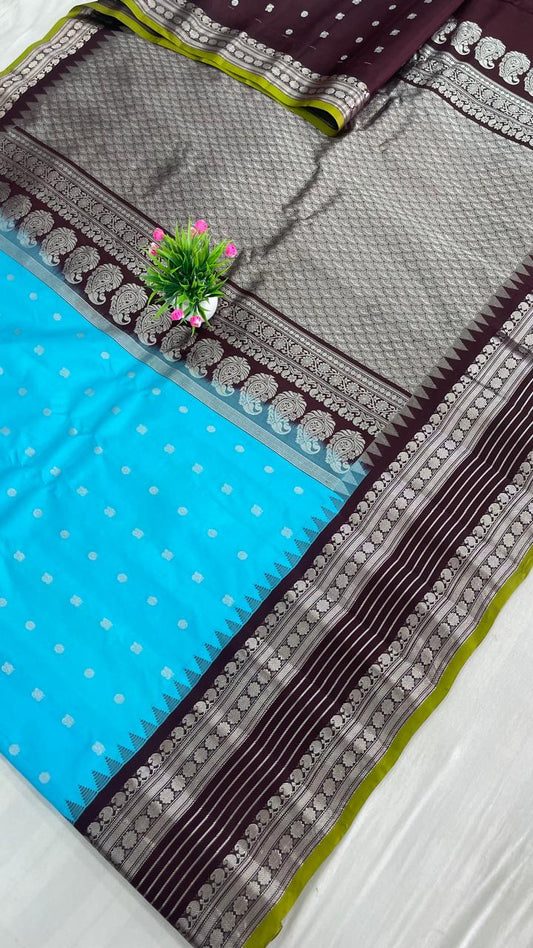 Gadwal Pure Silk Traditional Big Border PL Sarees S2-22-08-2024