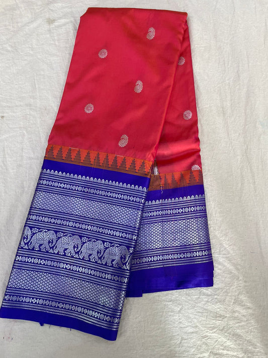 Semi Gadwal Half Silk Sarees S1 24-10-24