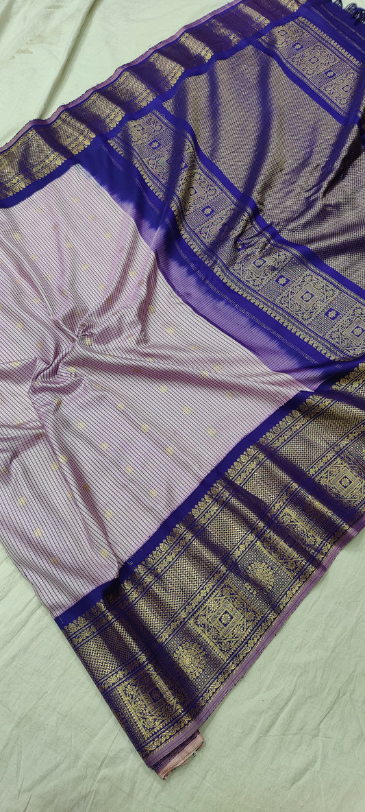 Gadwal Handloom Pure Silk Kuttu Border S2-27-04-24