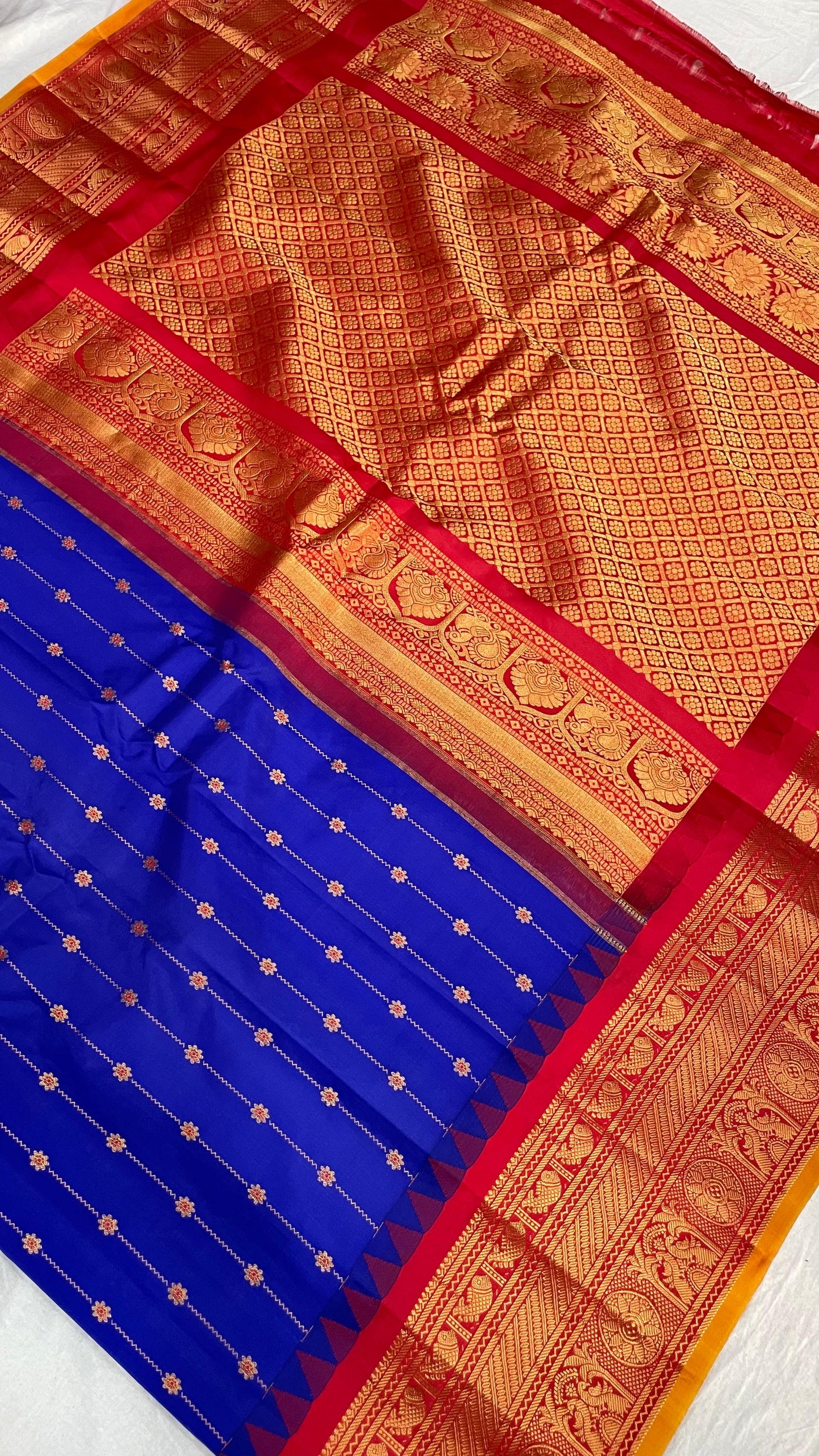 Gadwal Pure Silk Traditional Big Border PL Sarees S1-29-08-24