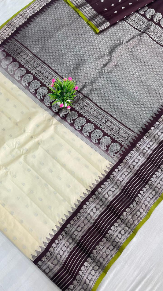 Gadwal Pure Silk Traditional Big Border PL Sarees S2-22-08-2024