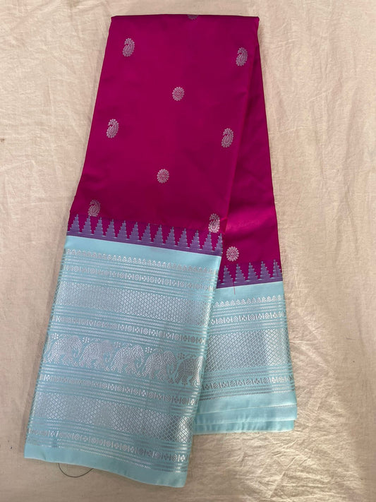 Semi Gadwal Half Silk Sarees S1 24-10-24