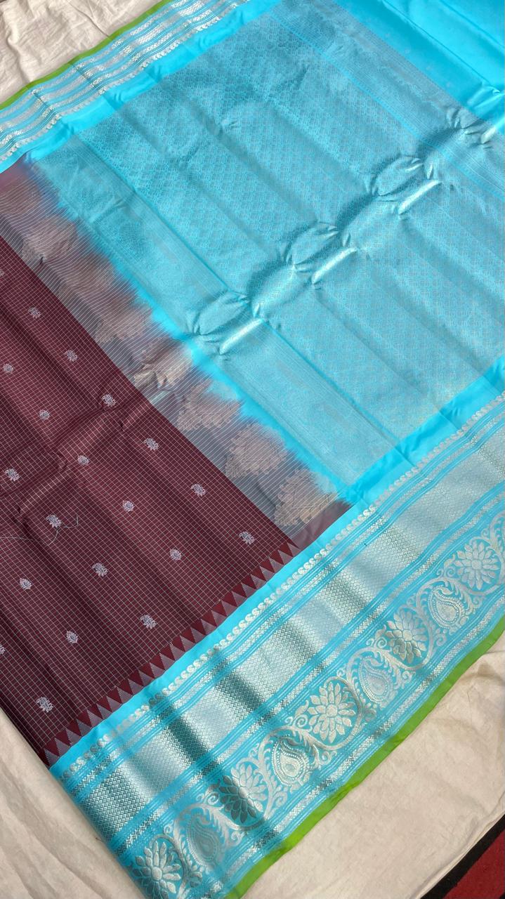 Gadwal Pure Silk Traditional Big Border PL Sarees S1-26-09-24