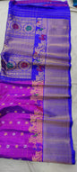 Gadwal Handloom Pure Silk Turning Border S1