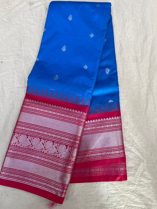 Semi Gadwal Half Silk Sarees S1 24-10-24