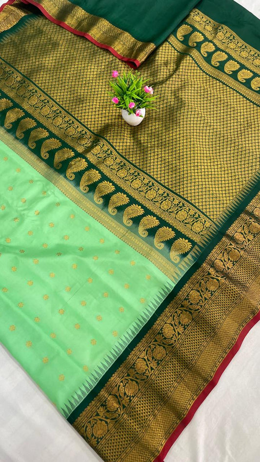 Gadwal Pure Silk Traditional Big Border PL Sarees S2-22-08-2024