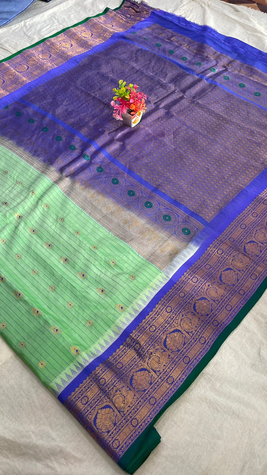 Gadwal Pure Silk Traditional Big Border PL Sarees S1-30-08-24