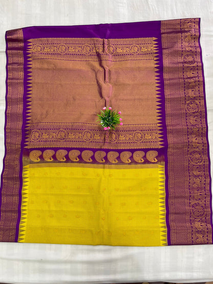 Gadwal Pure Silk Traditional Big Border PL Sarees S2-20-08-24