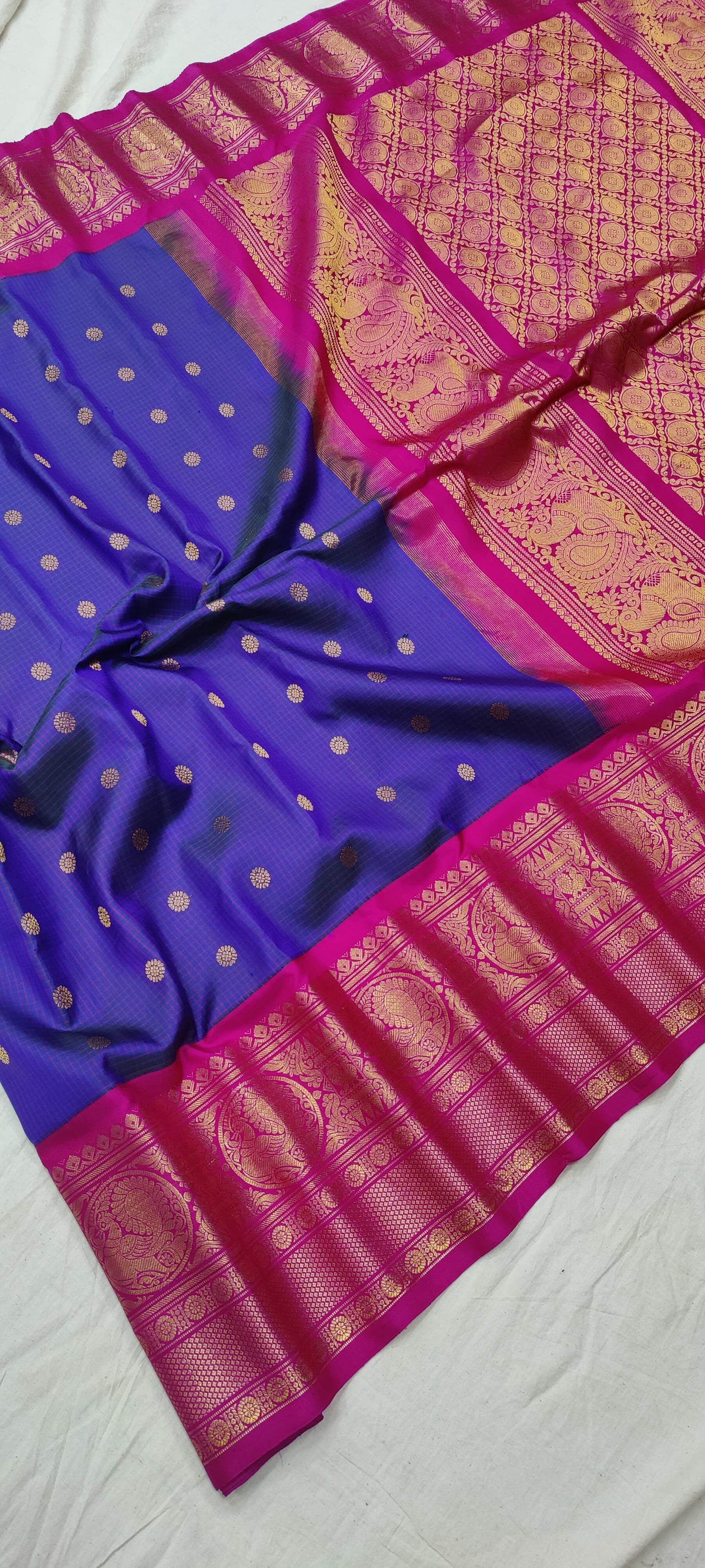 Gadwal Handloom Pure Silk Kuttu Border S2-27-04-24