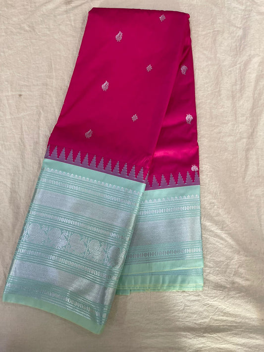 Semi Gadwal Half Silk Sarees S1 24-10-24