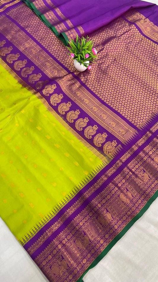 Gadwal Pure Silk Traditional Big Border PL Sarees S2-22-08-2024