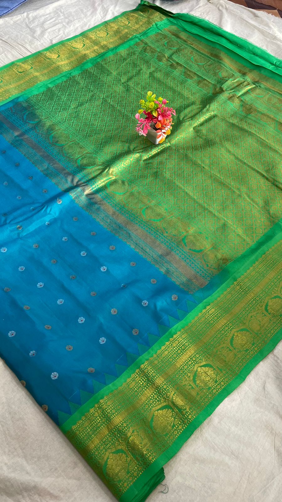 Gadwal Pure Silk Traditional Big Border PL Sarees S1-30-08-24