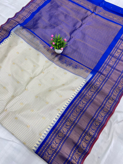 Gadwal Pure Silk Traditional Big Border PL Sarees S2-20-08-24