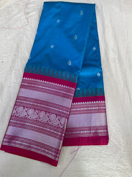 Semi Gadwal Half Silk Sarees S1 24-10-24