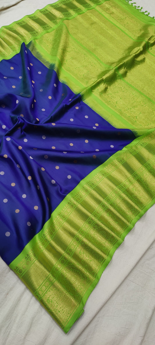 Gadwal Handloom Pure Silk Kuttu Border S2-27-04-24