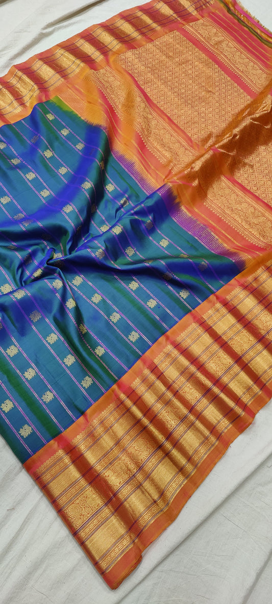 Gadwal Handloom Pure Silk Kuttu Border S2-27-04-24