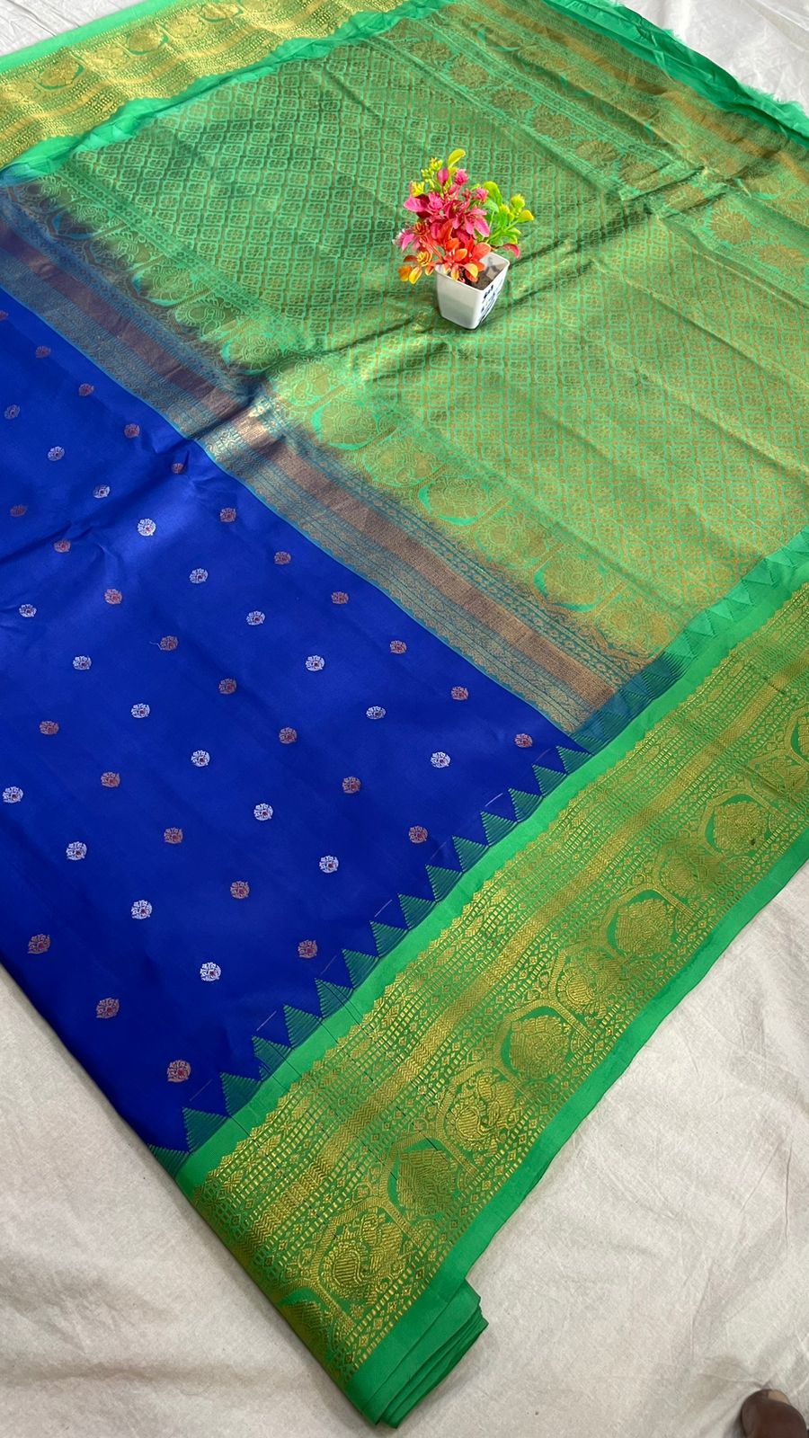 Gadwal Pure Silk Traditional Big Border PL Sarees S1-30-08-24