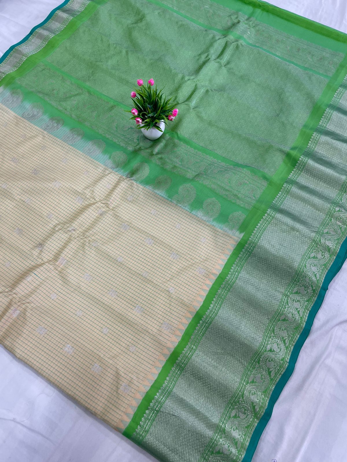 Gadwal Pure Silk Traditional Big Border PL Sarees S2-20-08-24