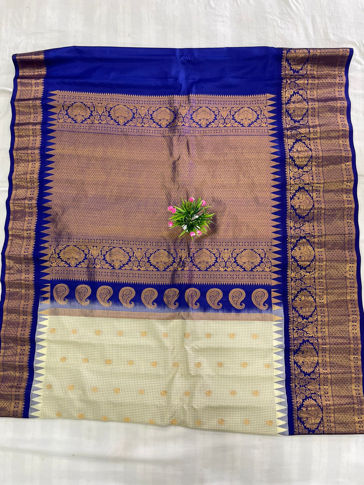 Gadwal Pure Silk Traditional Big Border PL Sarees S2-20-08-24