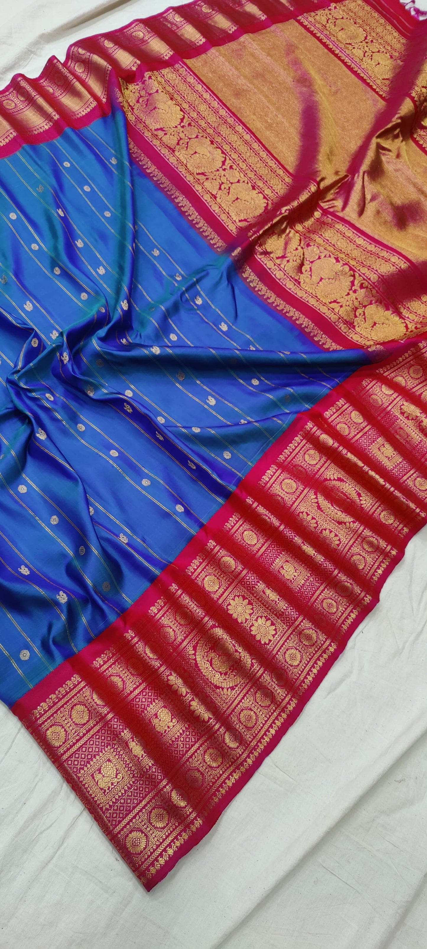 Gadwal Handloom Pure Silk Kuttu Border S2-27-04-24