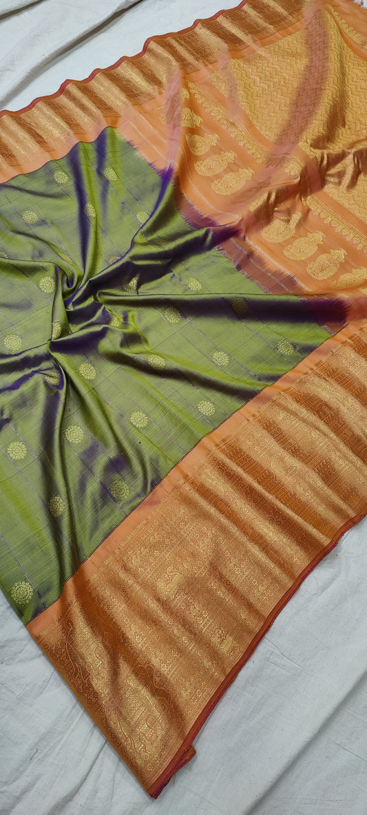 Gadwal Handloom Pure Silk Kuttu Border S2-27-04-24