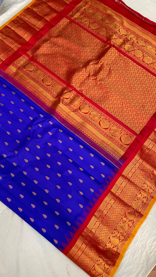 Gadwal Pure Silk Traditional Big Border PL Sarees S1-29-08-24