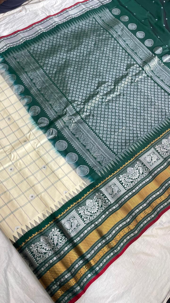 Gadwal Pure Silk Traditional Big Border PL Sarees S1-26-09-24