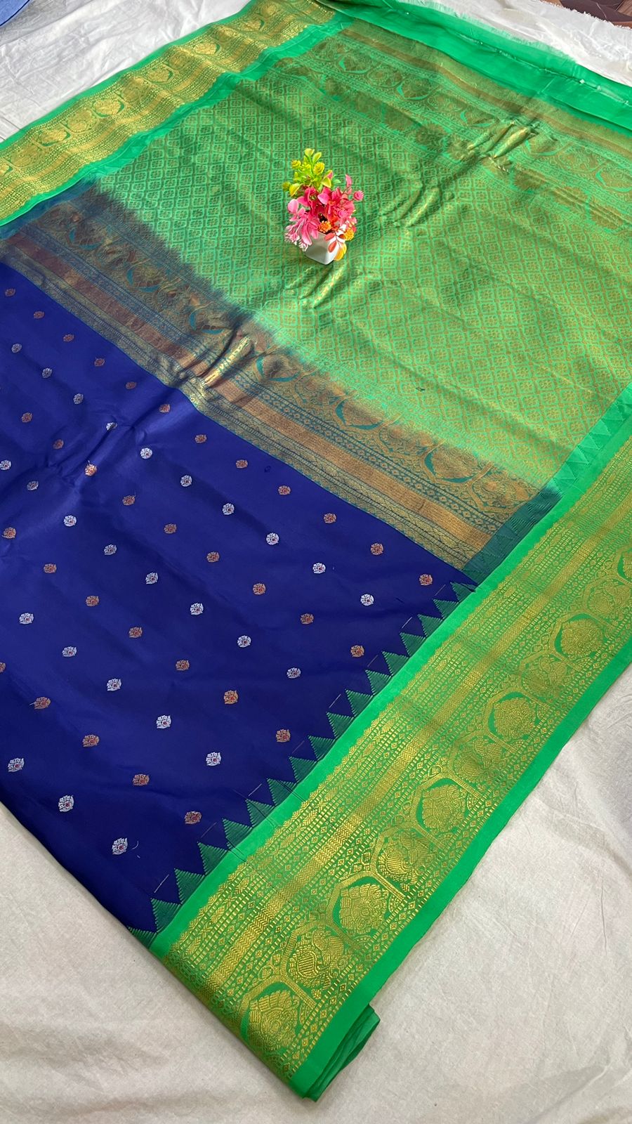 Gadwal Pure Silk Traditional Big Border PL Sarees S1-30-08-24