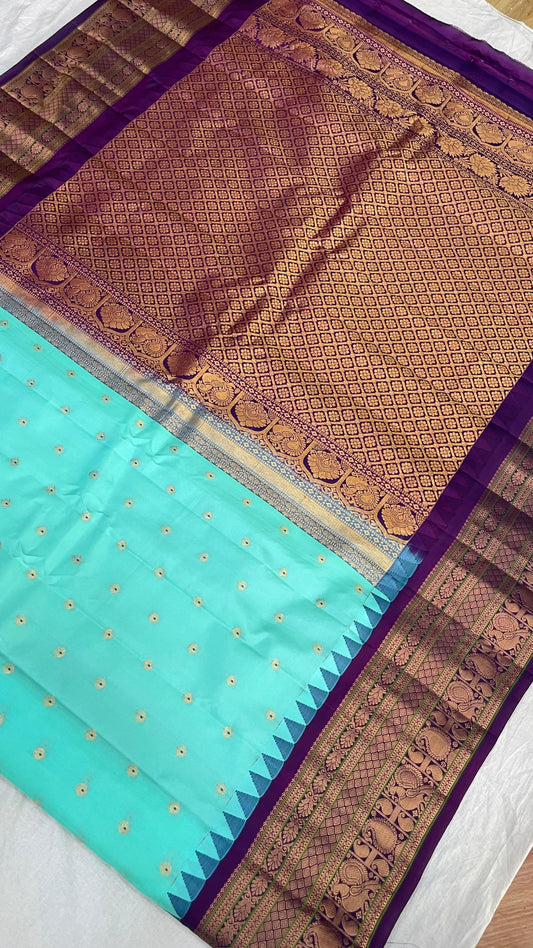 Gadwal Pure Silk Traditional Big Border PL Sarees S1-29-08-24