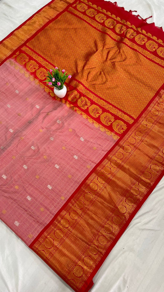 Gadwal Handloom Pure Silk Self Border S2-04-09-2024