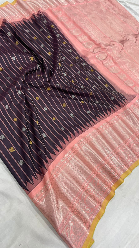 Gadwal Handloom Pure Silk Kuttu Border S2-25-10-2024