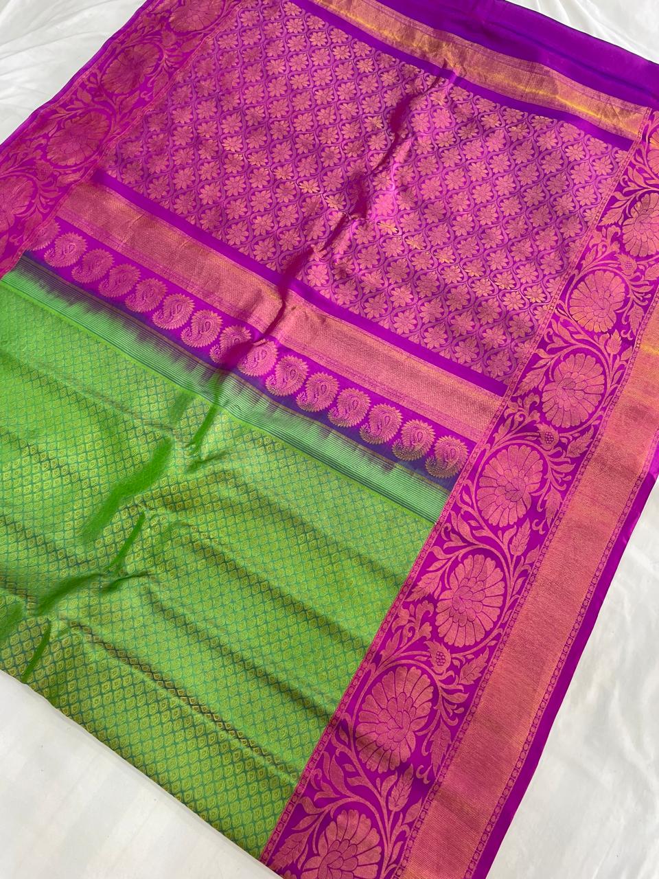 Gadwal pure pattu broket Sarees 08-08-2024